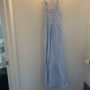 Blue Gingham Women’s Dress